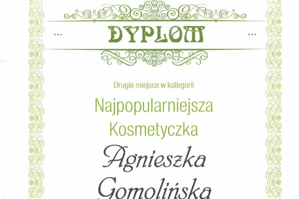 Mistrzowie urody małopolski 2015 - najpopularniejsza kosmetyczka - Agnieszak Gomolińska